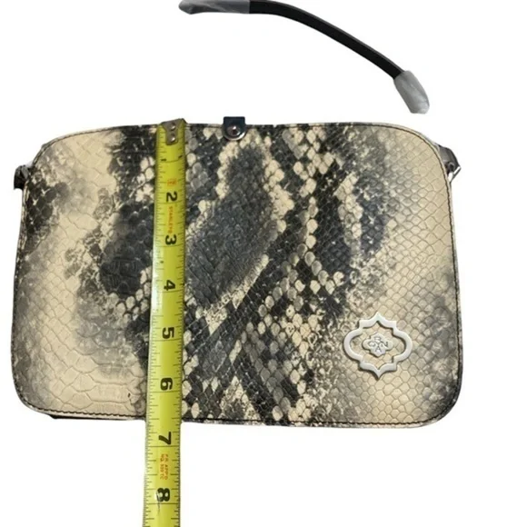 Oryany NWT silver embossed leather crossbody bag